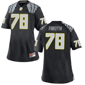 #78 Alex Forsyth University of Oregon Women's Football Game Stitched Jersey Black