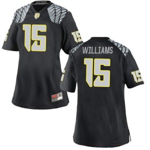 #15 Bennett Williams University of Oregon Women's Football Game High School Jerseys Black