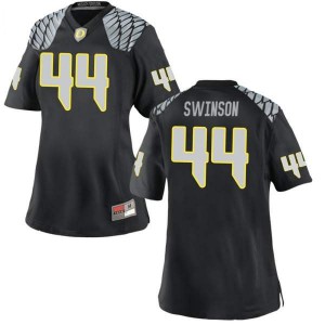 #44 Bradyn Swinson Oregon Women's Football Game Stitched Jersey Black