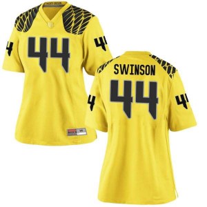 #44 Bradyn Swinson Oregon Women's Football Game High School Jerseys Gold