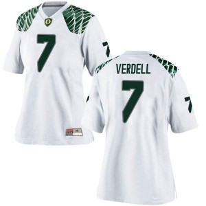 #7 CJ Verdell UO Women's Football Game Embroidery Jerseys White