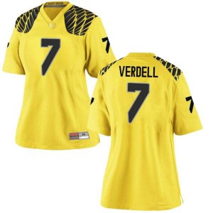 #7 CJ Verdell University of Oregon Women's Football Replica Alumni Jerseys Gold