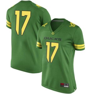 #17 Cale Millen University of Oregon Women's Football Game College Jerseys Green