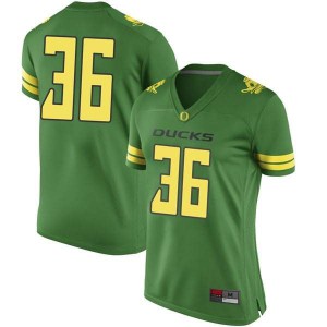 #36 Charles Sudduth Oregon Women's Football Replica College Jerseys Green