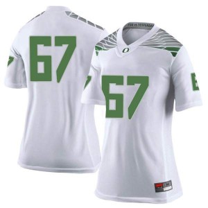 #67 Cole Young UO Women's Football Limited High School Jerseys White