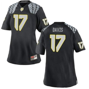 #17 Daewood Davis UO Women's Football Replica Official Jersey Black