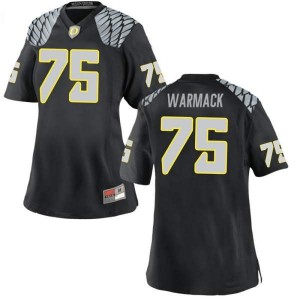 #75 Dallas Warmack UO Women's Football Game NCAA Jerseys Black