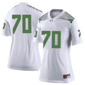 #70 Dawson Jaramillo Oregon Women's Football Limited Football Jerseys White