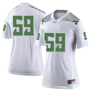 #59 Devin Lewis University of Oregon Women's Football Limited Stitched Jerseys White