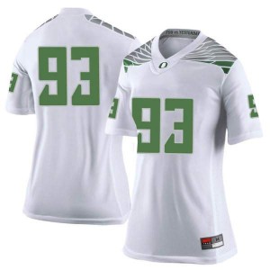 #93 Isaia Porter UO Women's Football Limited Embroidery Jersey White