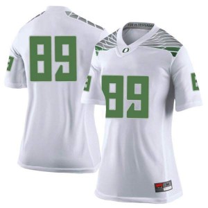 #89 JJ Tucker University of Oregon Women's Football Limited Football Jersey White