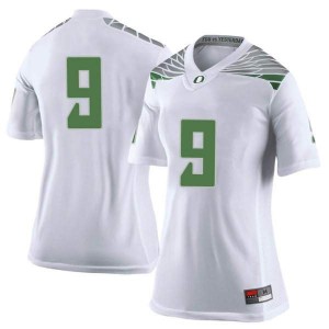 #9 Jaden Navarrette Oregon Women's Football Limited Football Jerseys White