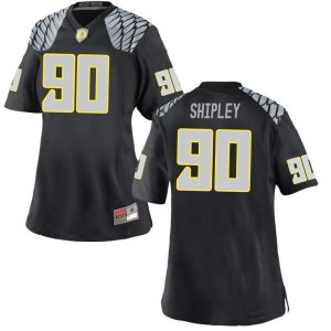 #90 Jake Shipley University of Oregon Women's Football Game Stitched Jerseys Black