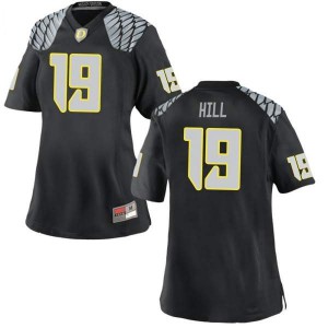 #19 Jamal Hill UO Women's Football Game Stitched Jerseys Black