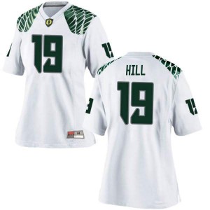 #19 Jamal Hill UO Women's Football Game Official Jerseys White