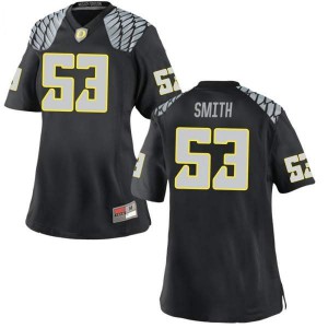 #53 Jaylen Smith UO Women's Football Game Stitch Jerseys Black