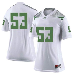 #53 Jaylen Smith Oregon Women's Football Limited Embroidery Jerseys White