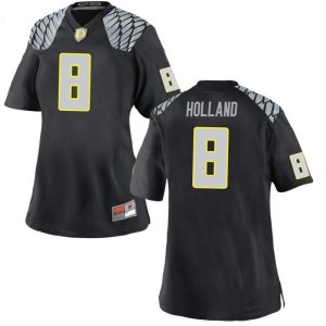 #8 Jevon Holland Oregon Women's Football Game Stitched Jerseys Black