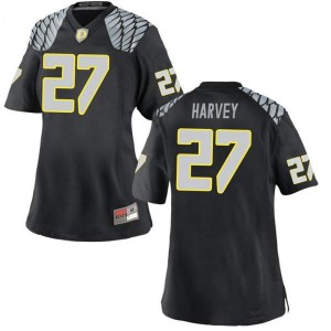 #27 John Harvey Oregon Ducks Women's Football Game High School Jerseys Black