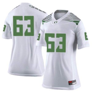 #63 Karsten Battles University of Oregon Women's Football Limited Stitched Jerseys White
