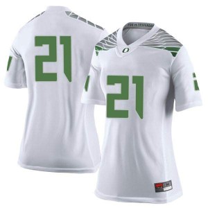 #21 Mattrell McGraw Oregon Women's Football Limited University Jerseys White
