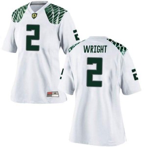 #2 Mykael Wright Oregon Ducks Women's Football Replica College Jerseys White