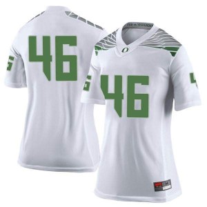 #46 Nate Heaukulani Oregon Women's Football Limited NCAA Jersey White