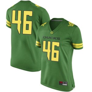 #46 Nate Heaukulani Oregon Women's Football Replica Player Jerseys Green