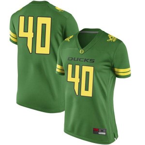 #40 Noah Dahl University of Oregon Women's Football Game Stitched Jersey Green