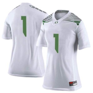 #1 Noah Sewell Oregon Women's Football Limited College Jersey White