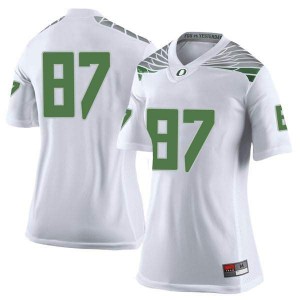 #87 Ryan Bay Oregon Women's Football Limited Stitched Jerseys White