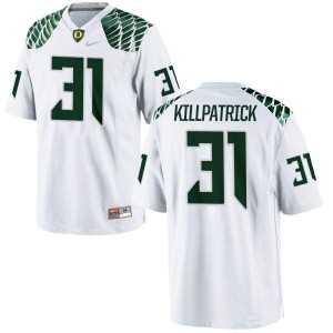 #31 Sean Killpatrick Ducks Women's Football Replica Stitched Jerseys White