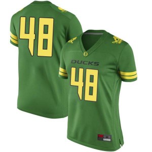 #48 Treven Ma'ae Oregon Ducks Women's Football Game Stitched Jersey Green