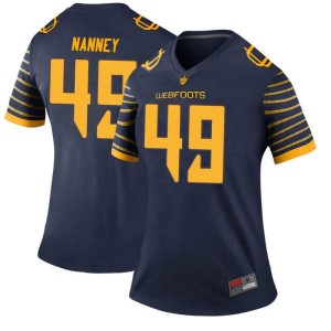 #49 Tyler Nanney UO Women's Football Legend NCAA Jersey Navy