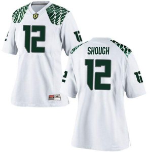 #12 Tyler Shough UO Women's Football Replica Stitched Jerseys White