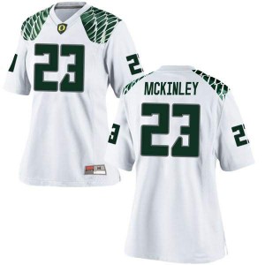 #23 Verone McKinley III Ducks Women's Football Game Football Jerseys White