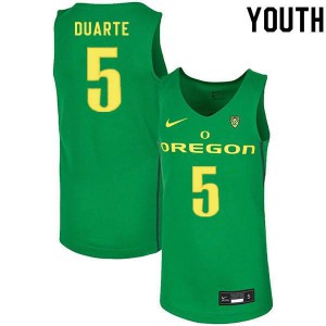 #5 Chris Duarte Oregon Youth Basketball College Jersey Green