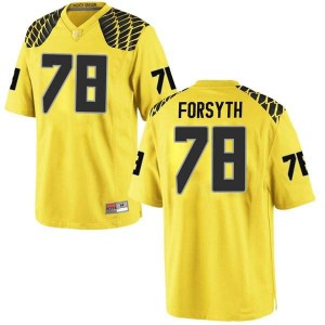 #78 Alex Forsyth Oregon Ducks Youth Football Replica Player Jersey Gold