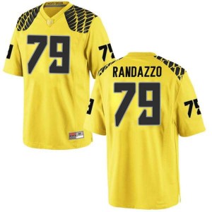 #79 Chris Randazzo University of Oregon Youth Football Replica Embroidery Jerseys Gold