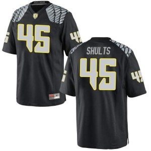 #45 Cooper Shults Ducks Youth Football Game Stitched Jerseys Black