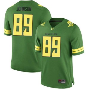 #89 DJ Johnson Oregon Youth Football Game Embroidery Jerseys Green