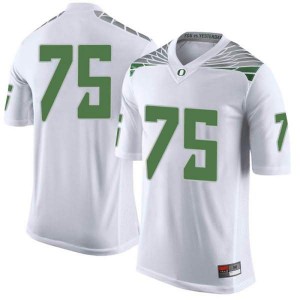 #75 Dallas Warmack Oregon Ducks Youth Football Limited College Jersey White