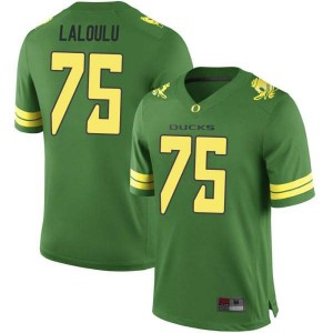 #75 Faaope Laloulu UO Youth Football Game Stitched Jersey Green