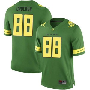 #88 Isaah Crocker University of Oregon Youth Football Game College Jersey Green