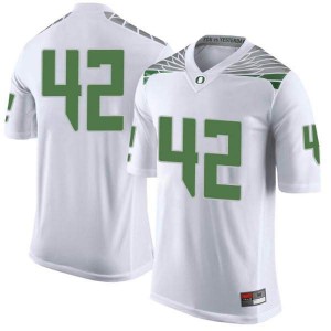 #42 Jackson LaDuke Oregon Youth Football Limited Embroidery Jersey White