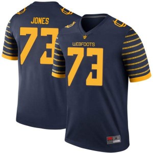#73 Jayson Jones University of Oregon Youth Football Legend Official Jerseys Navy