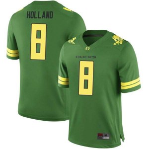 #8 Jevon Holland Oregon Ducks Youth Football Replica Embroidery Jersey Green