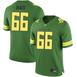 #66 Jonathan Denis Ducks Youth Football Game Stitched Jersey Green