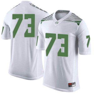 #73 Justin Johnson Oregon Ducks Youth Football Limited College Jersey White