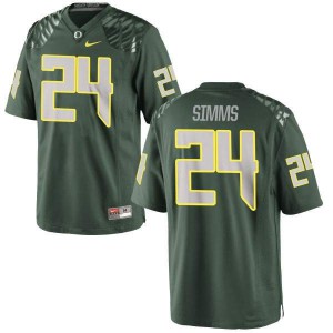 #24 Keith Simms University of Oregon Youth Football Limited Player Jersey Green